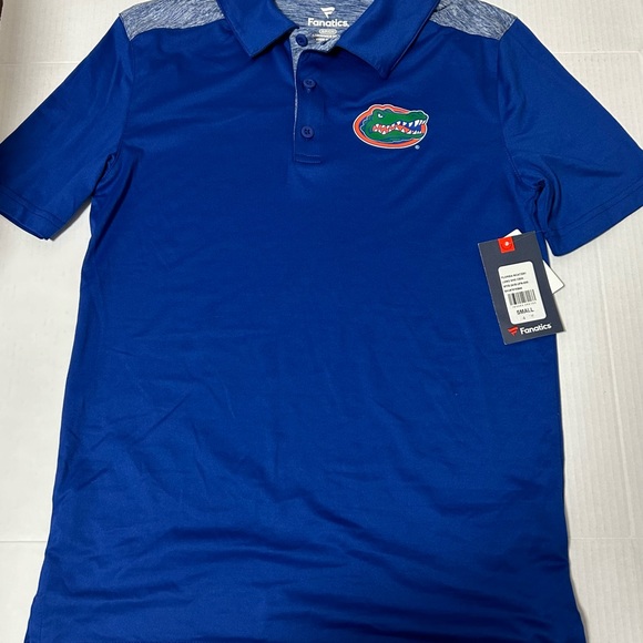 Men's Fanatics Royal Florida Gators Long Shot Polo Size S - Picture 2 of 7